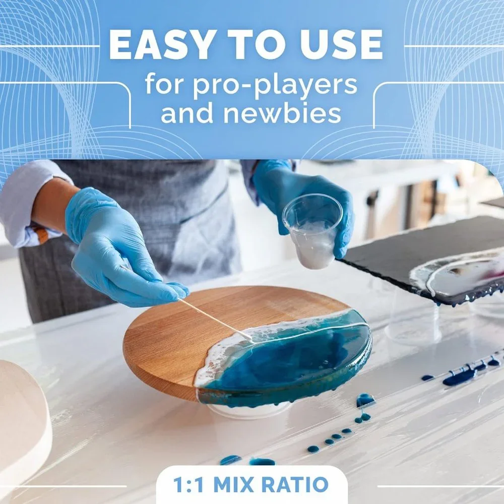 Craft Resin 34Oz Epoxy Resin Kit - Crystal Clear + Hardener for DIY Art Mold NEW